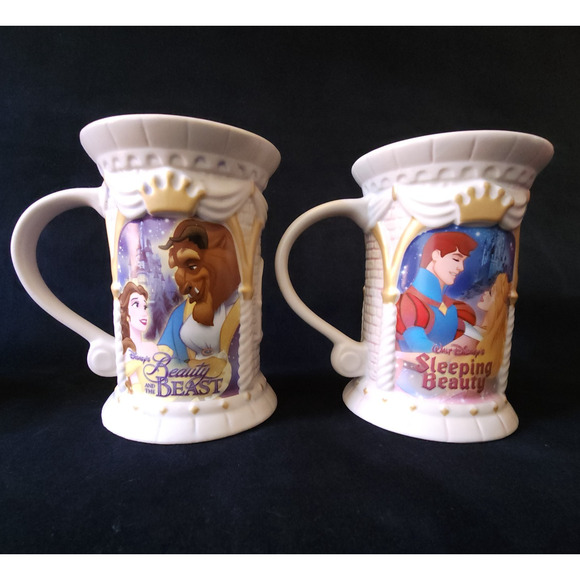 Vintage Disney Store Exclusive Ceramic Coffee Mug Cup Set of 6 12 oz Rare - Picture 5 of 14